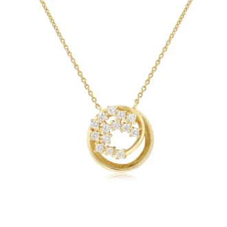 תליון זהב מעוצב עם אבני חן, מתאים לסיטונאות תכשיטים יוקרתיים.